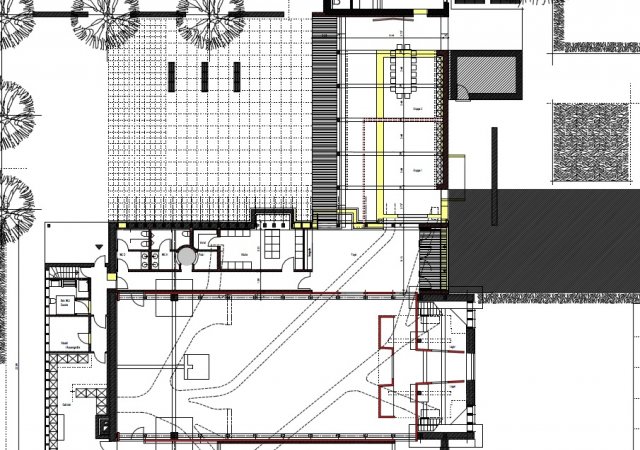 Grundrisszeichnung des Architekten