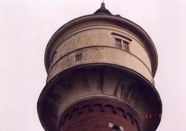 der Wasserbehälter vor der Sanierung